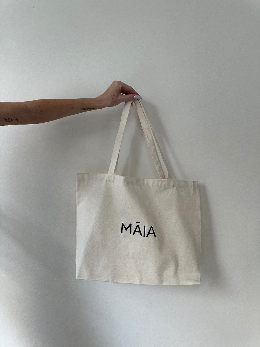 MĀIA the label canvas tote bag