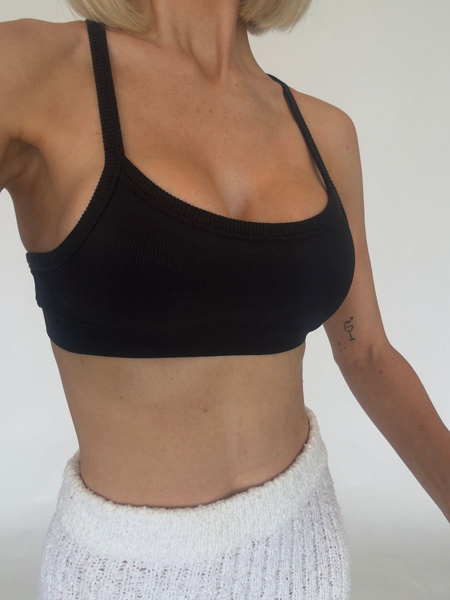 Ayla Ribbed Crop